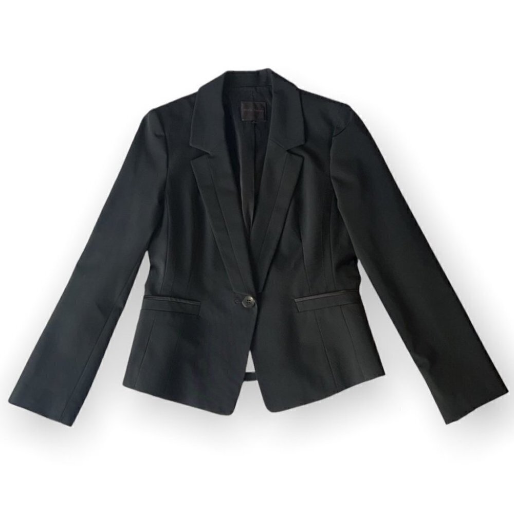 𝅺OLIVIA LAUREN black sculpt hourglass classy single breast blazer size Small